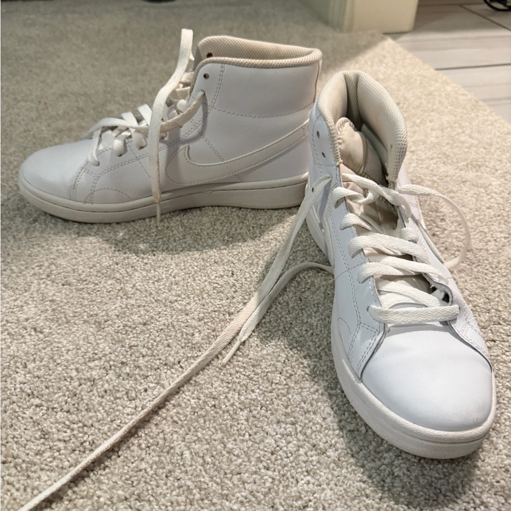 Nike White High-Top Sneakers